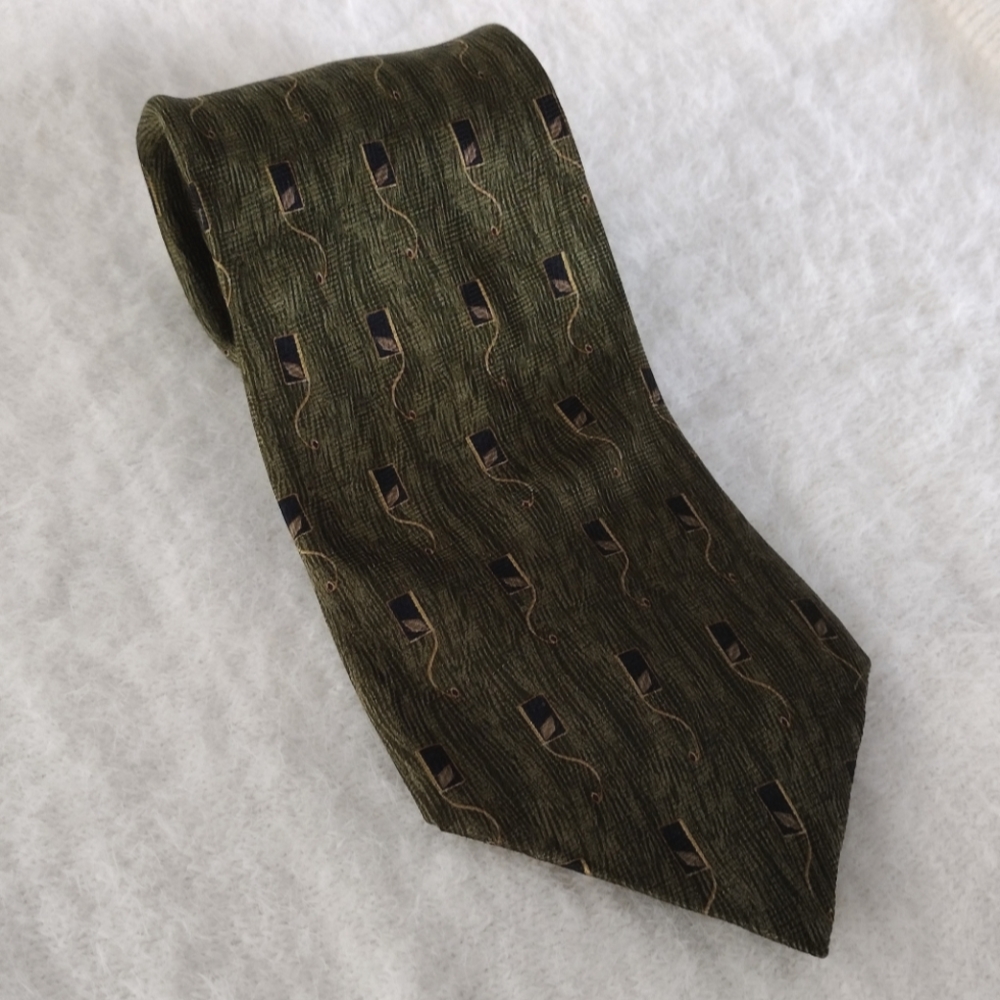 Silk Graham & Lockwood Green Tie EUC